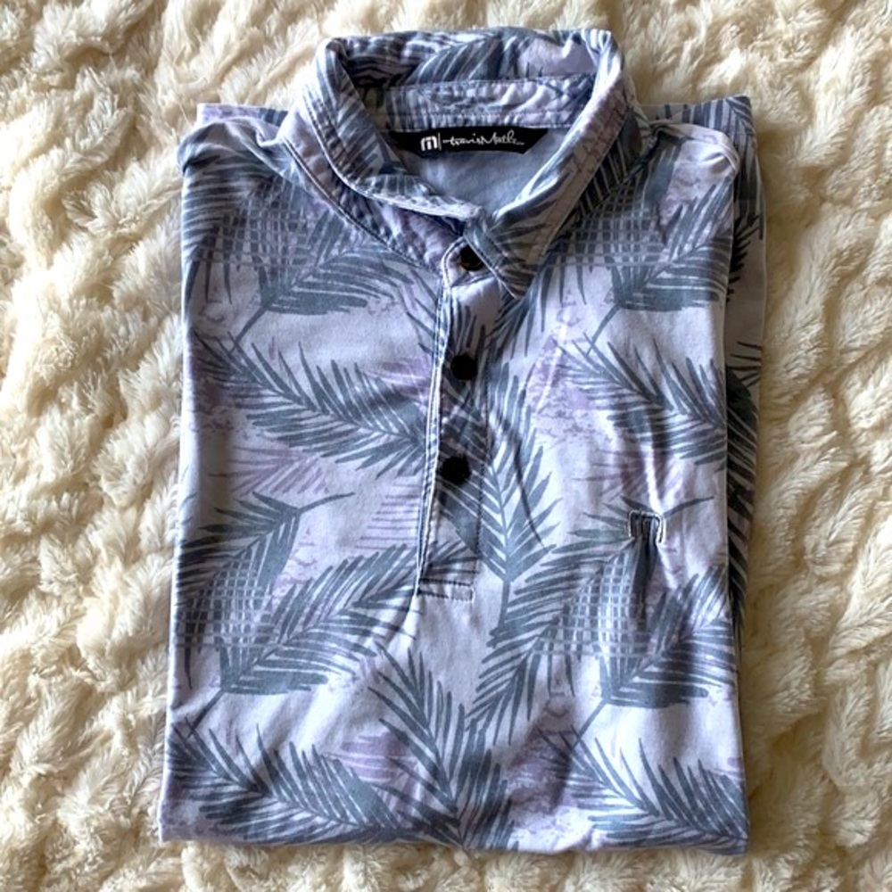 Men’s Travis Matthew Palm Leaf Golf Polo Tee